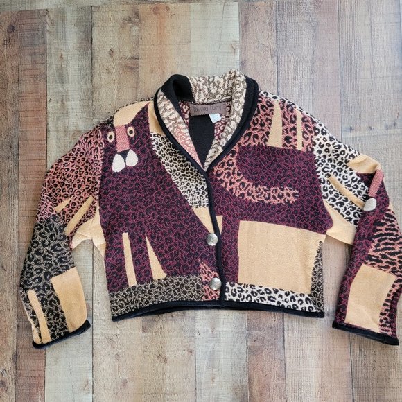Vintage Painted Pony Wildcats Tapestry Blanket Boho Jacket - Picture 1 of 14